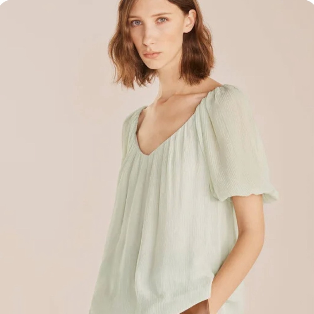 Rebecca Taylor puff sleeve top loose fit size XS